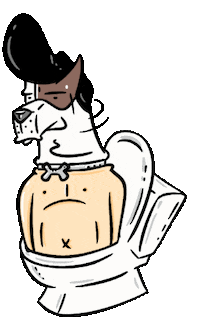 Dog Rotate Sticker