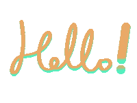 Text Hello Sticker