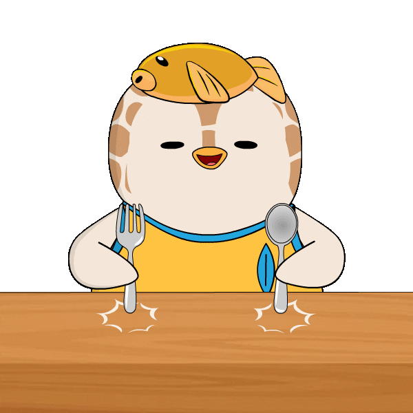 Hungry Lets Eat Sticker by Pudgy Penguins