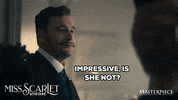 Miss Scarlet Im Impressed GIF by MASTERPIECE | PBS