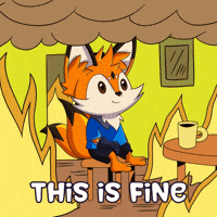 Fire This Is Fine GIF by Foxy