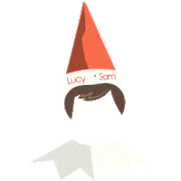 christmas selfie Sticker by Lucy & Sam