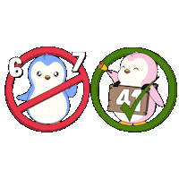 6 7 Penguin Sticker by Pudgy Penguins