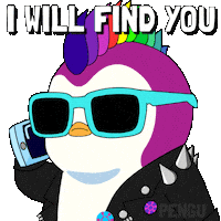 Ill Find You Sticker by Pudgy Penguins