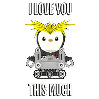 I Love You Penguin Sticker by Pudgy Penguins