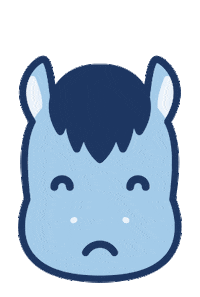 Sad Pony Sticker by Lengow