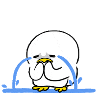 Sad Cry Sticker by kwaesam