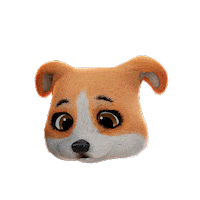 Sad Dog Sticker by cryptoys