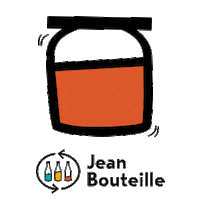 Jean_Bouteille bottle sustainable bio ecofriendly Sticker