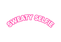 Sweaty Selfie Sticker by growwithjo