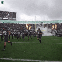 Go Green Michigan Football GIF by Michigan State Athletics