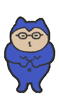 meganenekonogohan メガネねこ meganeneko Sticker