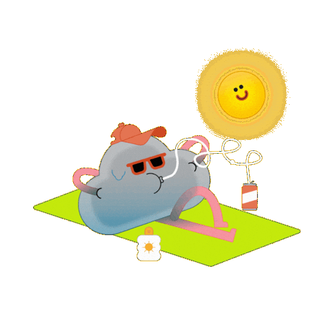 Sun Sunbathing Sticker by Met Office weather