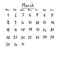 Mars March Sticker