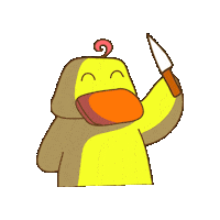 Duck Knife Sticker