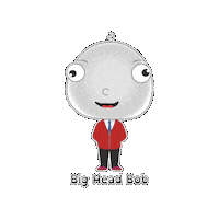 Saturday Pbs Sticker by BigHeadBob.com