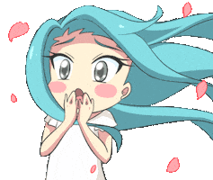 Shocked Cherry Blossom Sticker by Jin