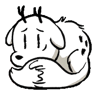 Scared Luke Pearson Sticker by Flying Eye Books