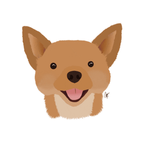 Dog Luna Sticker