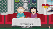 couple scare GIF by South Park 