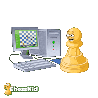 Computer Karate Sticker by ChessKid