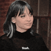 Celebrity gif. Nicole Richie nods her head in agreement and says, “yeah.”