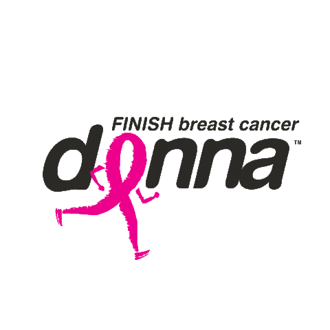 thedonnafoundation donna breast cancer everywhere together together we will Sticker