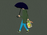 Rain Walking GIF