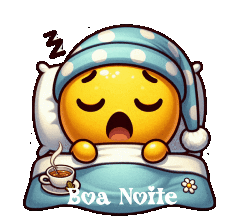Boa Noite Emoji Sticker by Atelier das Arteiras