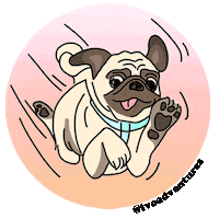 puppy running Sticker by Ivo Adventures