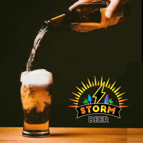 stormbeer giphyupload drink cerveja bebida GIF