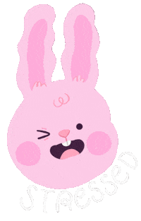 Stressed Out Illustration Sticker