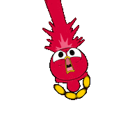 Angry Fire Sticker