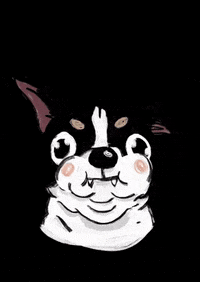 __mehtha_ love heart dog kiss GIF