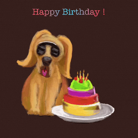 Happy Birthday Dog GIF