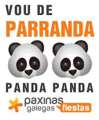 PaxinasGalegas baile panda festa verbena Sticker