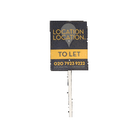 locationlocationlondon to let location location london to let board ll marketing Sticker