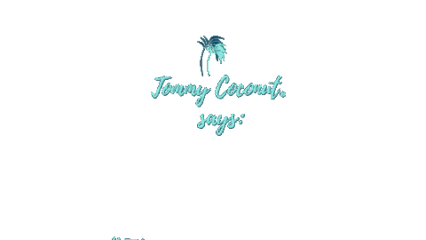 Palm Tree Beach Sticker by Tommy Coconut