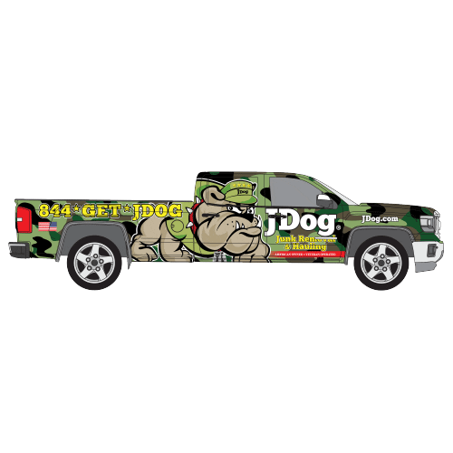 jdogbrands giphyupload truck trash bulldog Sticker