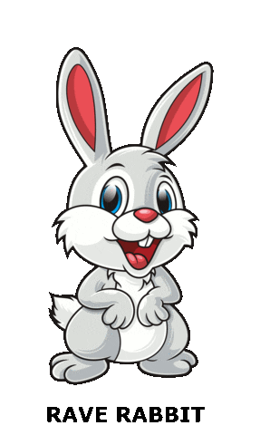 Rabbit Rave Sticker by BD Entertainment