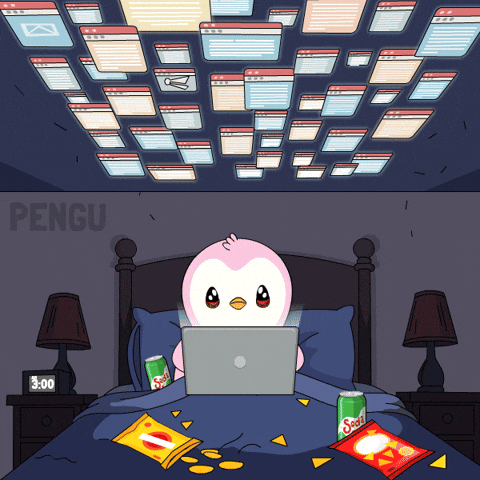 Staring Late Night GIF by Pudgy Penguins
