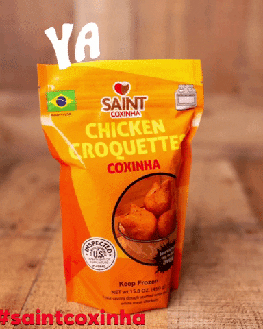 saintcoxinha giphyattribution snack coxinha brazilianfood GIF
