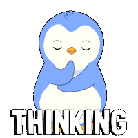 Think About It Sticker by Pudgy Penguins
