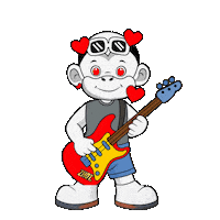 Heart Rock Sticker by Zhot