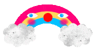 Angry Rainbow Sticker by agafiadolls