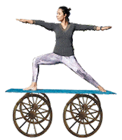 Yoga Peace Sticker by 100Thanks