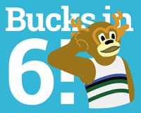 onmilwaukee mascot fist pump milwaukee bucks GIF