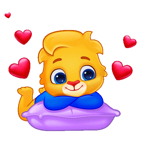 Love You Hearts Sticker by Lucas and Friends by RV AppStudios