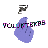 From The Heart Volunteer Sticker by Trash Hero World