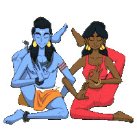 India Yoga Sticker by Destripando la Historia